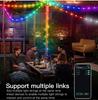 RGBIC USB 5V Christmas Tree LED String Light Bluetooth Music APP Control Fairy Lights Birthday Party Room Decor Garland Light