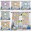2pcs Fresh Flowers Plants Blackout Curtain Bedroom Privacy Partition Living Room Darkening Heat Insulation Window Curtains