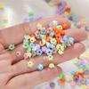 100Pcs 9mm Small Flower Beads Handmade DIY Bracelet Necklace Beaded Jewelry Accessories
