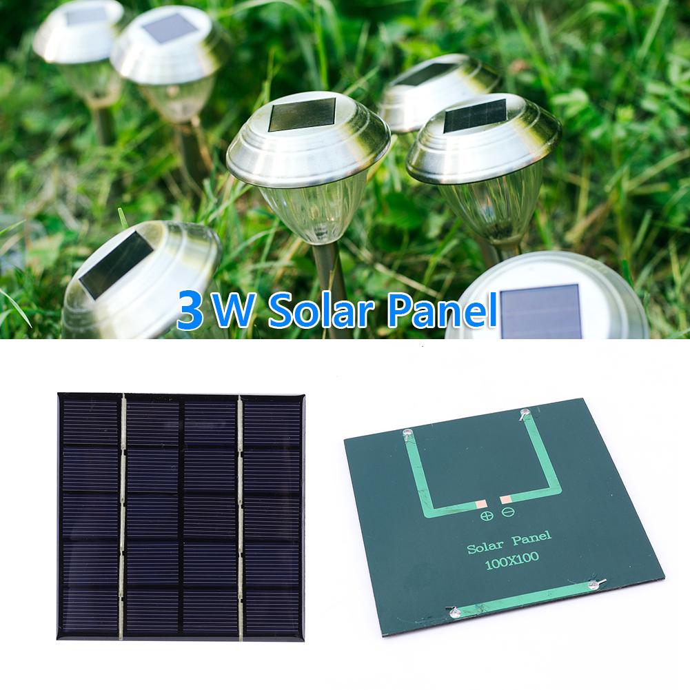 2-5Pcs Solar Charging Panel for Light 3W 5V Portable Photovoltaic Cells Solar Plate for 3.7V Battery 3-5V Battery/Phone Charger