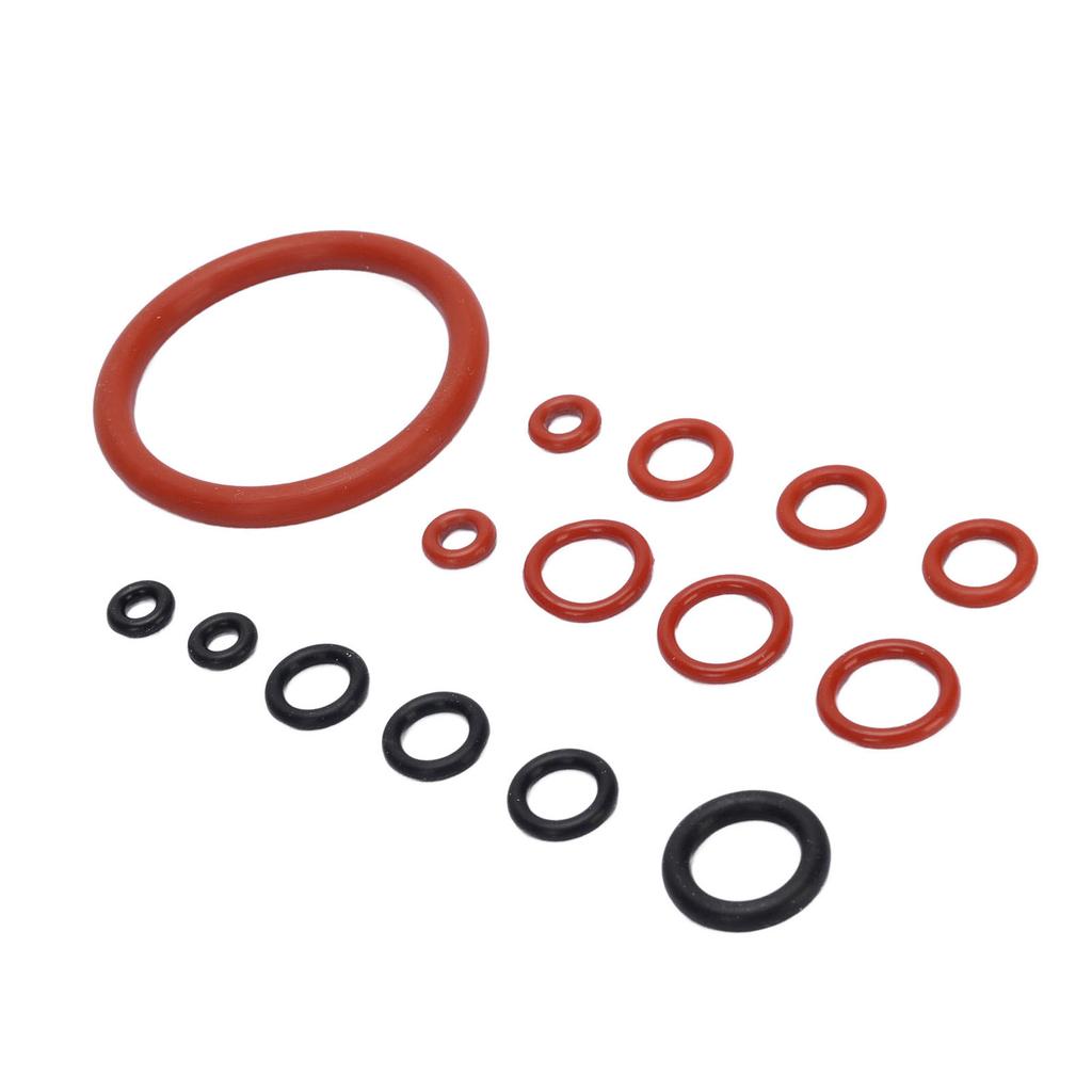 Coffee Machine O     Kit Silicone Coffee Machine Large and Small Gaskets for Replacement Black and Red