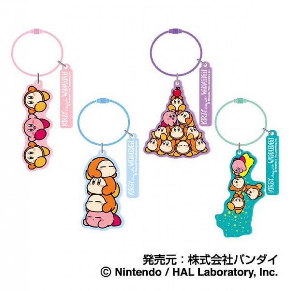 Kirby Kirby Play With Waddle Dee  Wireplate Keychain 03 Combine Power