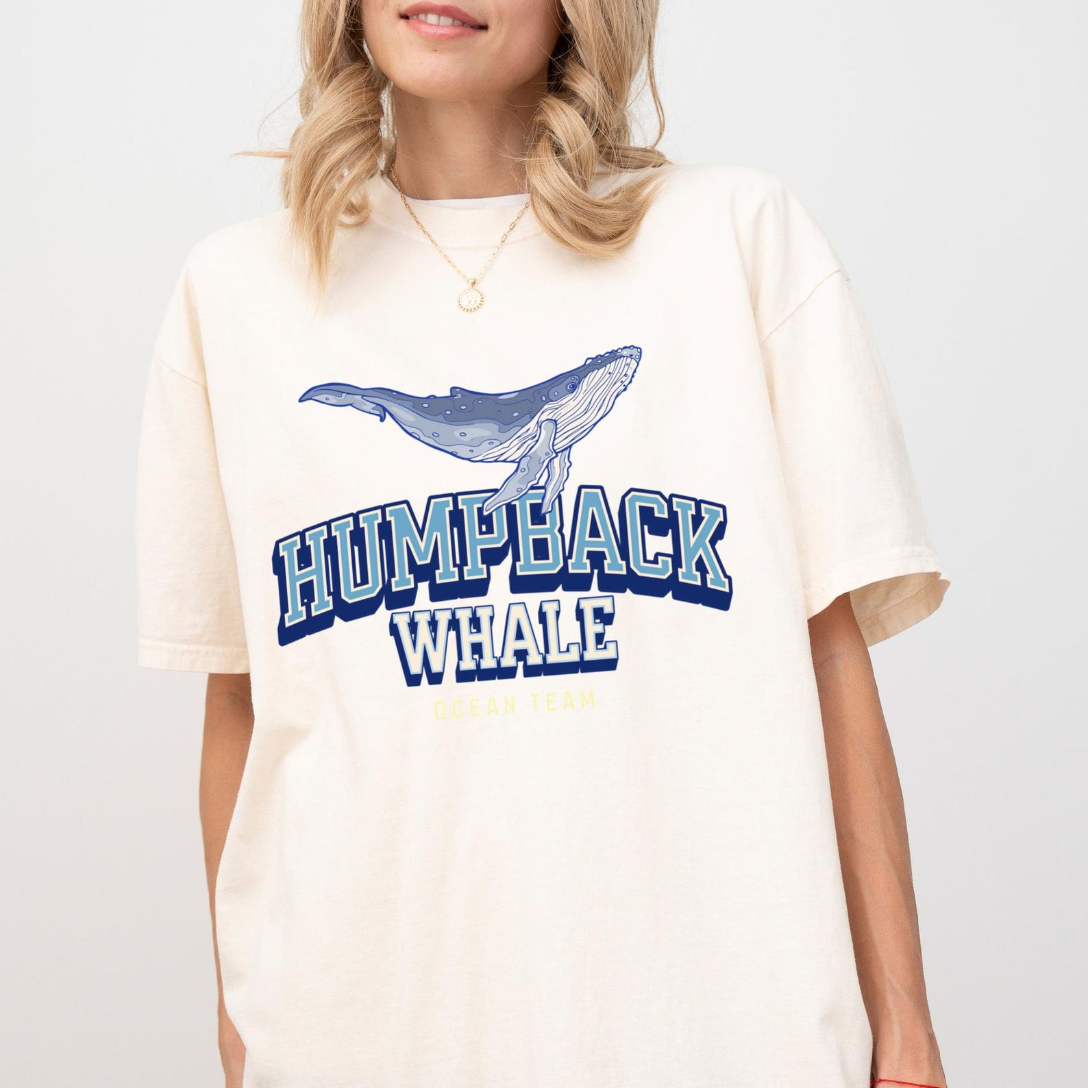 Whale Comfort Colors T-shirt, Ocean Lover Unisex Tee M
