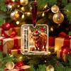 Decorative Money Container Christmas Holder Ornaments for Cash, Clear Acrylic Xmas Tree Cash Birthday Gift Box Hanging Decorations Holiday Party