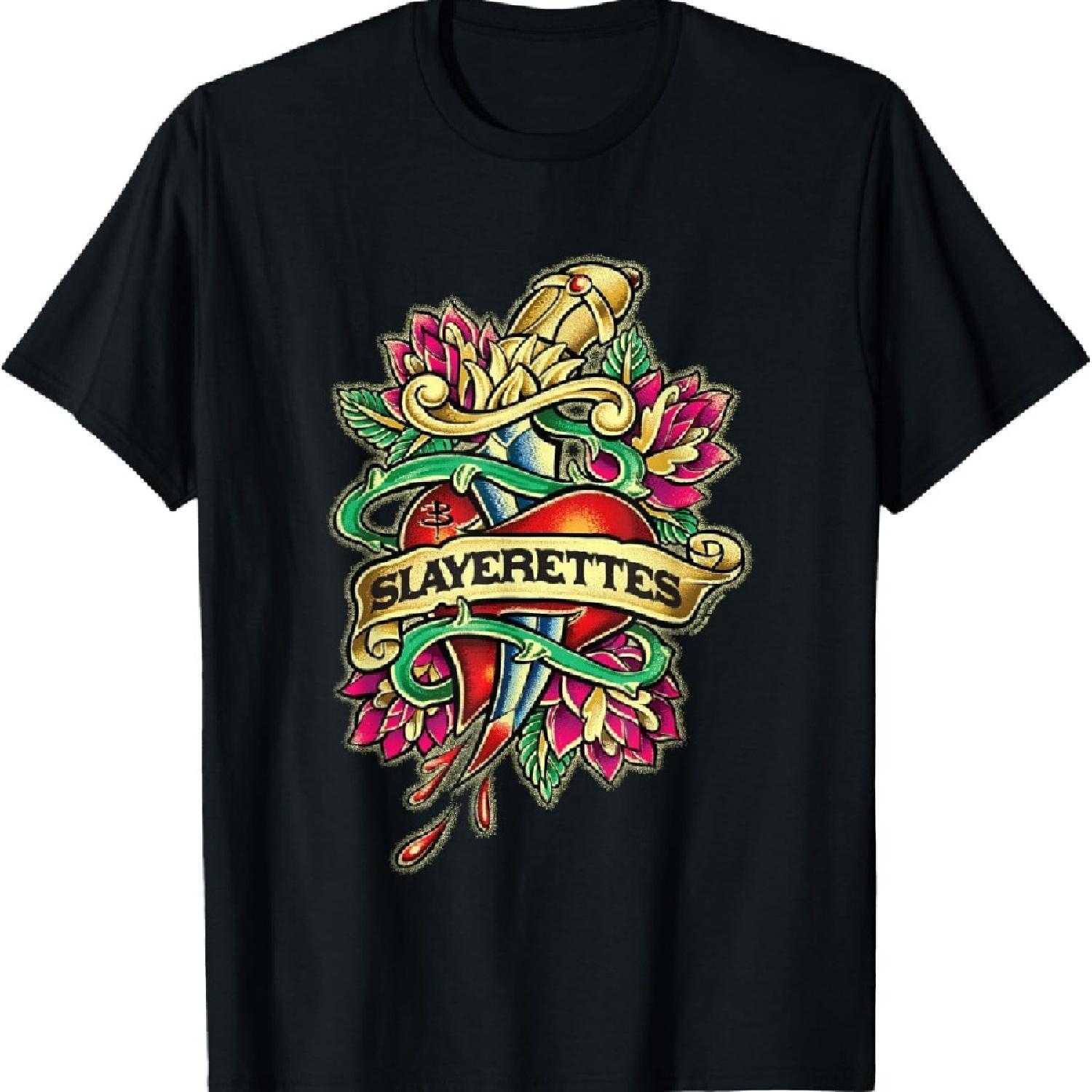 

Buffy The Vampire Slayer Slayerettes Vintage Tattoo Logo T-Shirt S