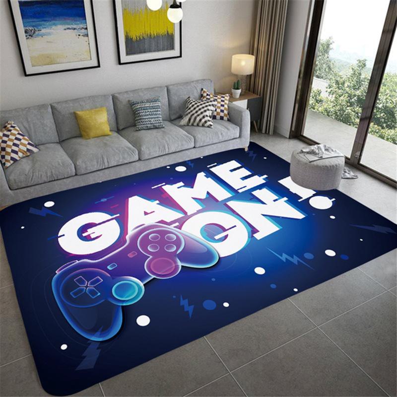 Game Console Carpet for Household Gaming Room Area Cloakroom Bedroom Bedside Soft Big Size Mats Coffee Tables Decor Foot Rug