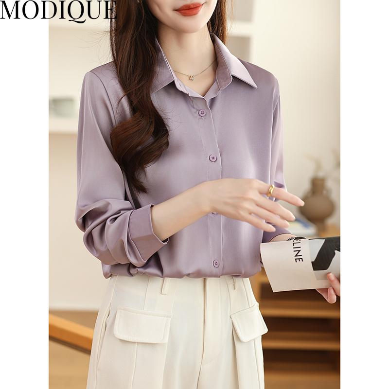 

MODIQUE Весна Лето Большие размеры Женские свободные повседневные офисные хлопковые льняные шифоновые однотонные блузки Рубашки Женские основы Oversize Пальто с v-образным вырезом и длинными рукавами M