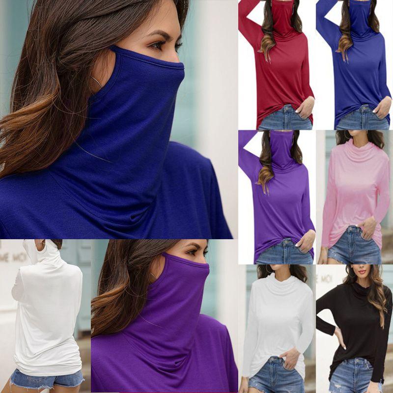 Women's Stylish Turtleneck Long Sleeve Dust-proof Blouse T-shirt For Everyday Comfort