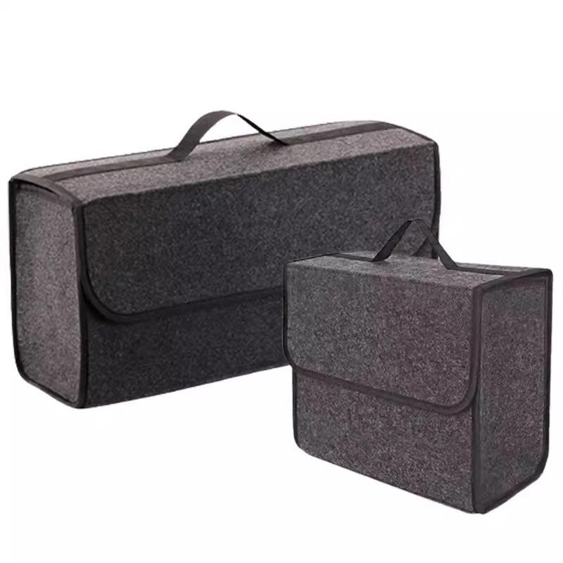 Multifunctional Folding Storage Bag, Car Trunk Felt Cloth Folding Organizer Car Interior Accessory for SUVs, Sedans, and Trucks