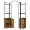 Bookshelf 6 Tiers 40 x 24 x 161 cm Engineered Wood Reclaimed Wood