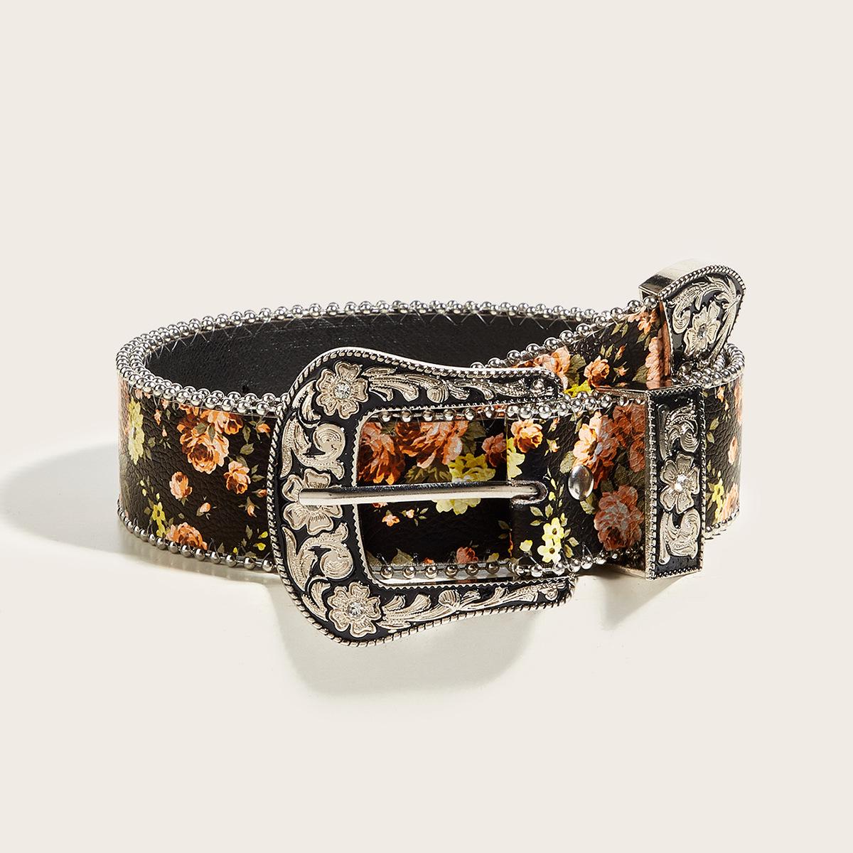 Богемный Цветочный Женский Пояс на Талию - Модный Аксессуар в Европейском и Американском E-commerce Стиле 112 cm