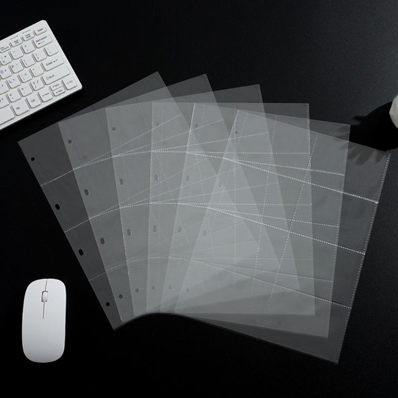 20Piece Plastic Photo Album Refill Page For Collectible Card Thick Clear Binder Pocket Sheet Protectors Photocard Sleeve