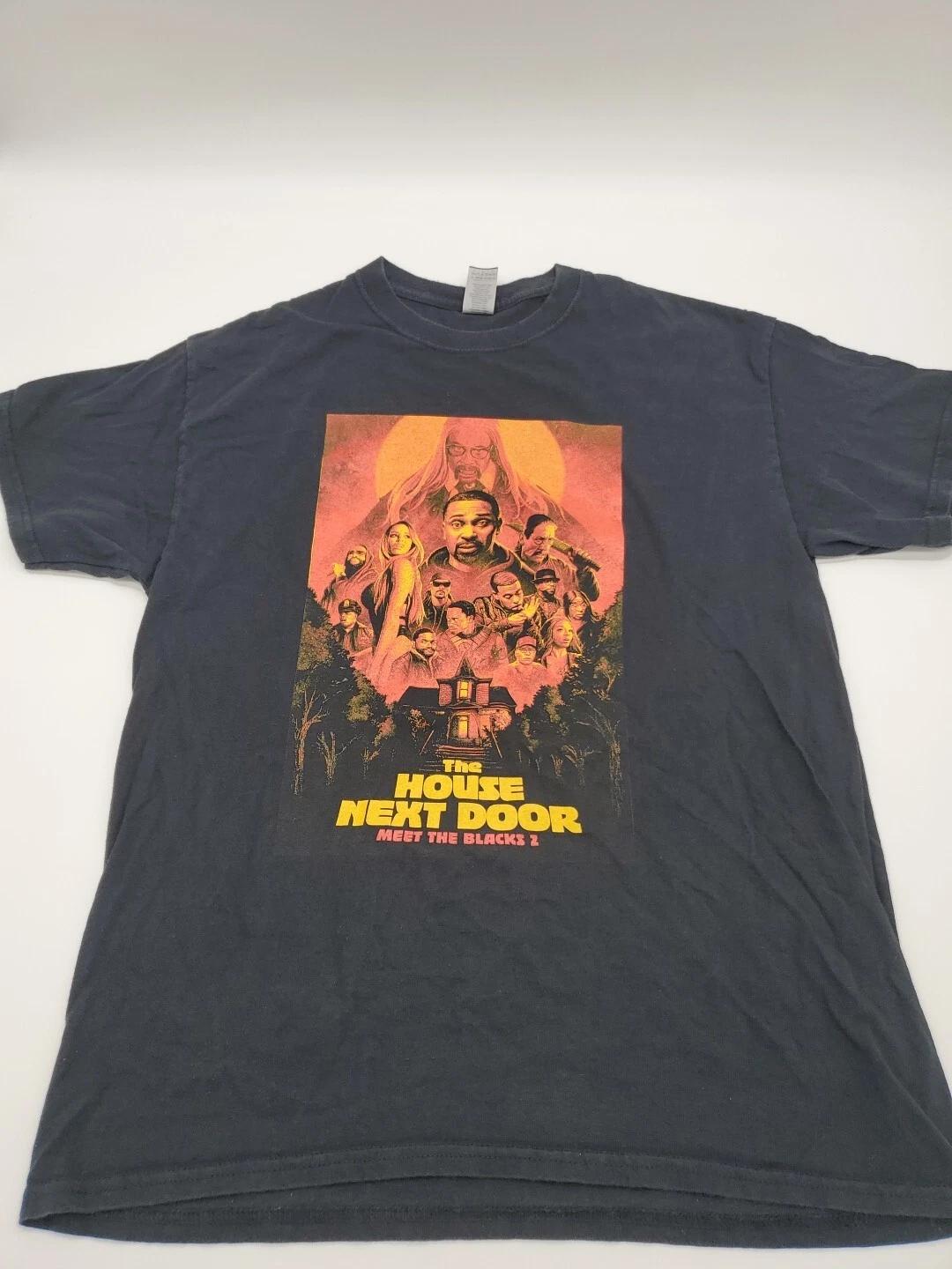 

2021 the house next door meet the blacks 2 movie promo shirt Large ..#3524 L