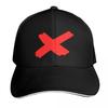 Red X Mark Baseball Cap Sun Hat For Children Hard Hat Sunscreen Luxury Brand FeUnisex Unisexs