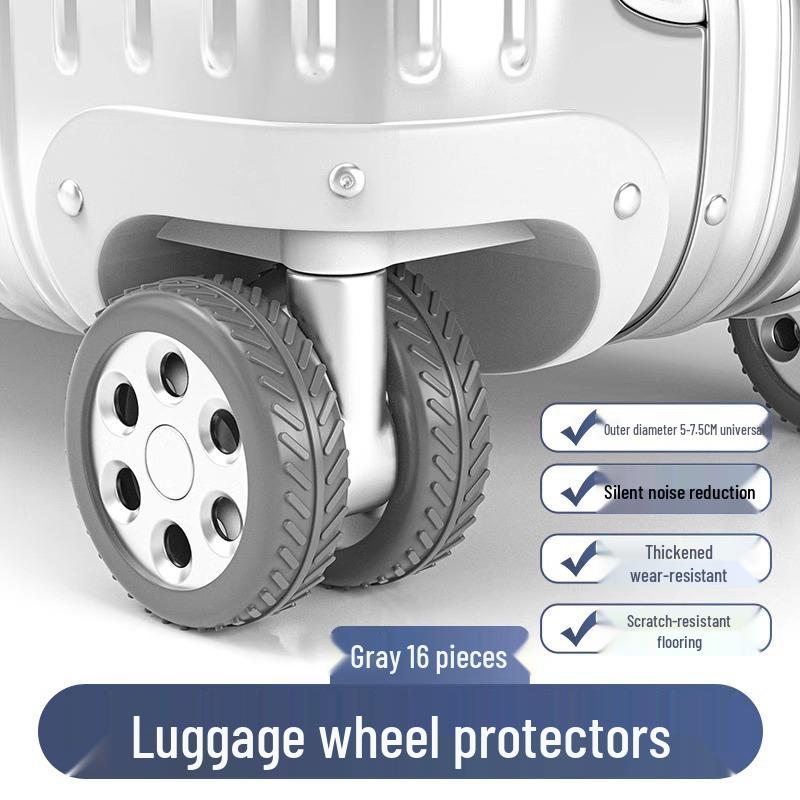 Silicone Silent Luggage Wheel Cover - Universal Replacement Accessory