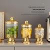 Round Clear Lid Jar for Dried Fruits and Kitchen Storage - Light Luxury Design