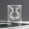 3D Rugby/Golf Ball Shape Beer Shot Glasses Double Wall Whiskey Beer Cup Clear Glass Cup  Wine