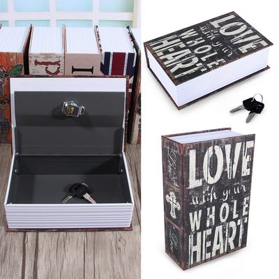 ZK40 Dictionary Book Secret Safe Security Box Money Cash Jewelry Lock Box