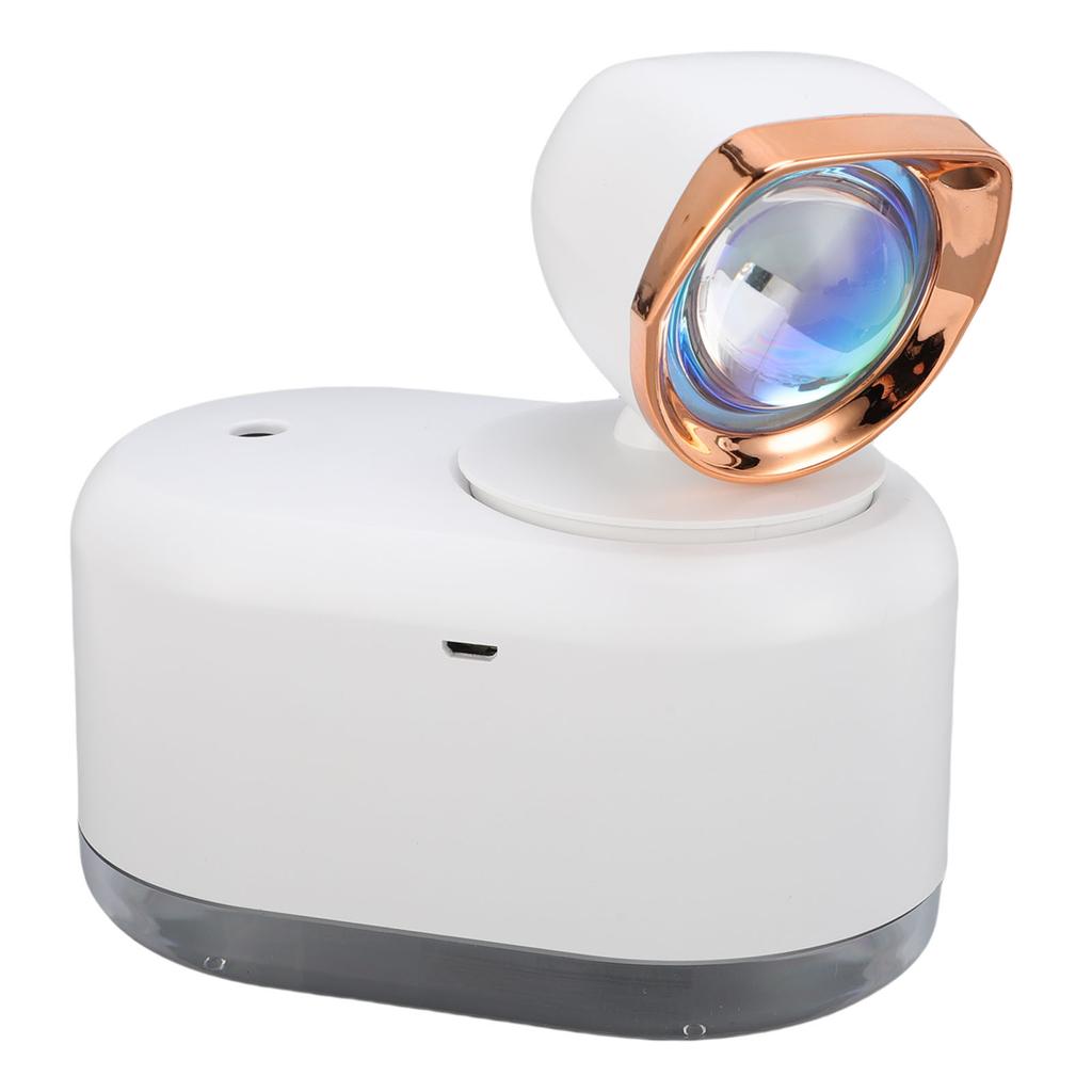 Sunset Light Humidifier 300ML Water Tank Low Noise USB Rechargeable Cold Mist Humidifier