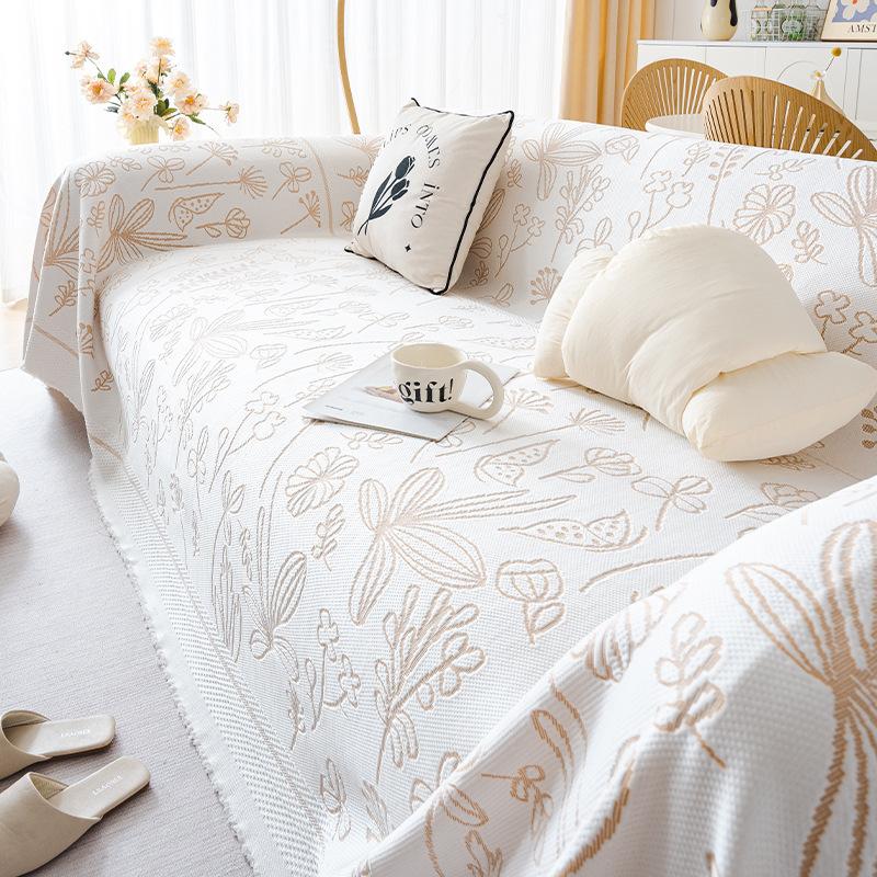 Sofa Towel All-Inclusive Sofa Cover Summer Cool Breathable One-Piece Sofa Large Cover Cloth Cushion