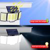 Solar Outdoor Lights 3500LM 348 LED Security Lights with Remote Control IP65 Waterproof 3 Heads Motion Sensor Lights Solar Light