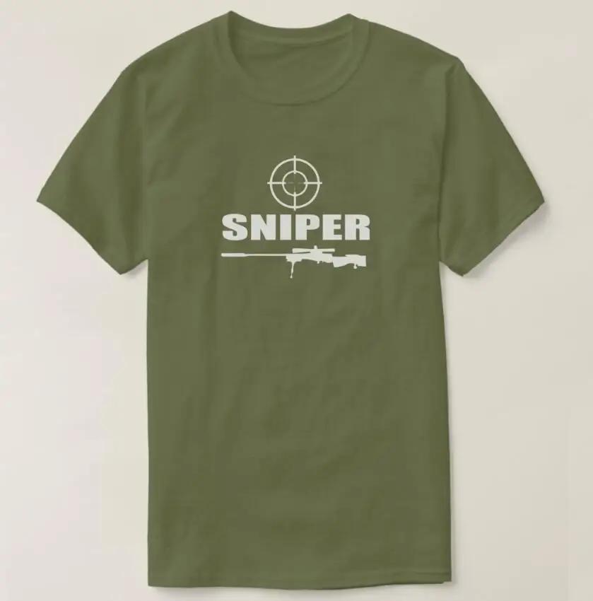 Army Sniper Gun Military Men Shoot TShirt Short Sleeve Casual 100 Cotton ONeck Summer Shirt