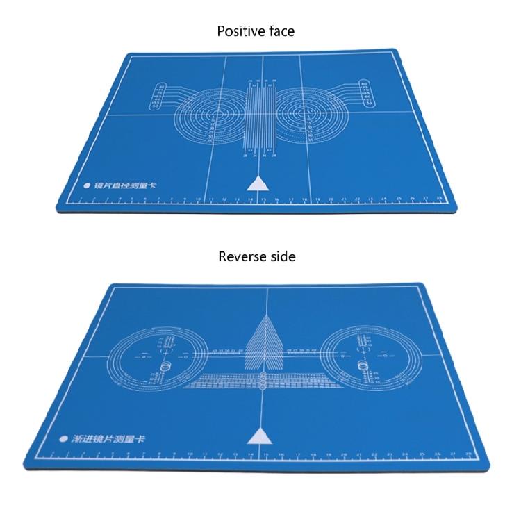 Dual-Sided Eyeglasses Test Pad Glasses Lesss Diameter/Glasses Frame Measure Pad