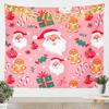 Merry Christmas Tapestry Wall Hanging Cookies Candy Tapestry for Kids Boys Girls Gingerbread Man Wall Tapestry Christmas Gifts