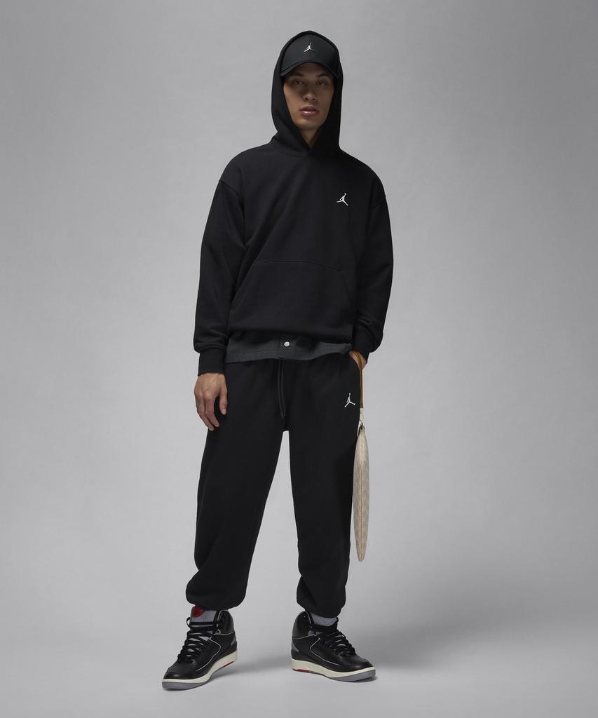 Nike Jordan Brooklyn Fleece Pants M - Black:White / Fv7279-010