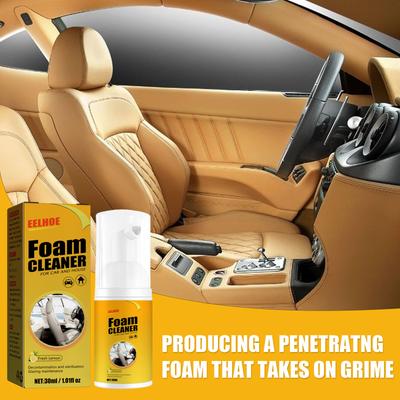 30/100/150ML Limpador Multiespuma Spray Agente de Limpeza Automotivo Carro Interior Doméstico Limpador de Espuma Limpeza Doméstica Espuma Spray Limpador