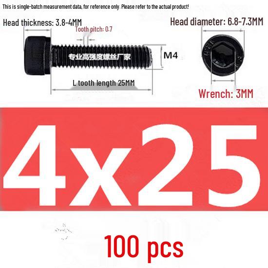 High-Strength Grade 12.9 Internal Hex Head Screws M1.4-M20