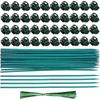 Garden Plant Stakes With Clip Heavy Type Plastic Support Poles For Climbing Vine Flowers Regulable Length Outdoor Use