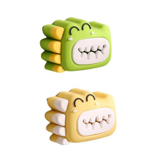 Dinosaur Towel Holder Free Punching Waterproof Storage Holder Strong Adhesive Moisture-Proof Durable Clip for Bathroom Kitchen