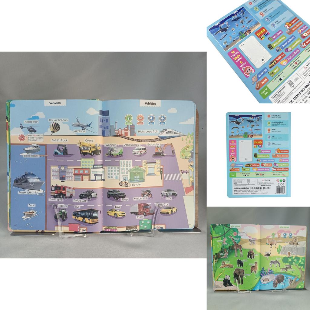 Baby English Learning Book With Sound For Infants Early Education Toy