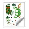 Festive Indoor Wall Art Christmas Snowman Static Window Stickers, Removable PVC Glass Decals, Waterproof Seasonal Door Stickers Winter Clings for Home