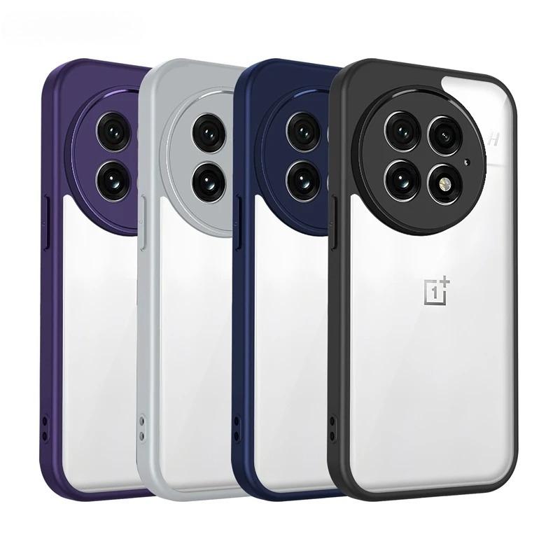 Transparent Silicone Case For OnePlus One plus 13 13R 13T 13S 12R 11 11R 10R 9R 9RT 8T 7 7T PC Back TPU Bumper Shockproof Cover