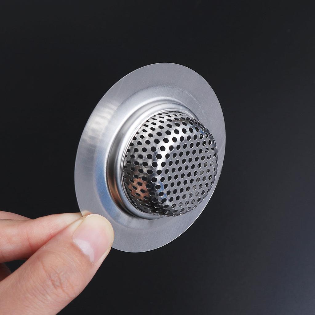 9Cm Premium Stainless Steel Kitchen Sink Strainer Oval Drain Mesh Basket Anti-Clog Easy Clean Dishwashing Food Prep Filter