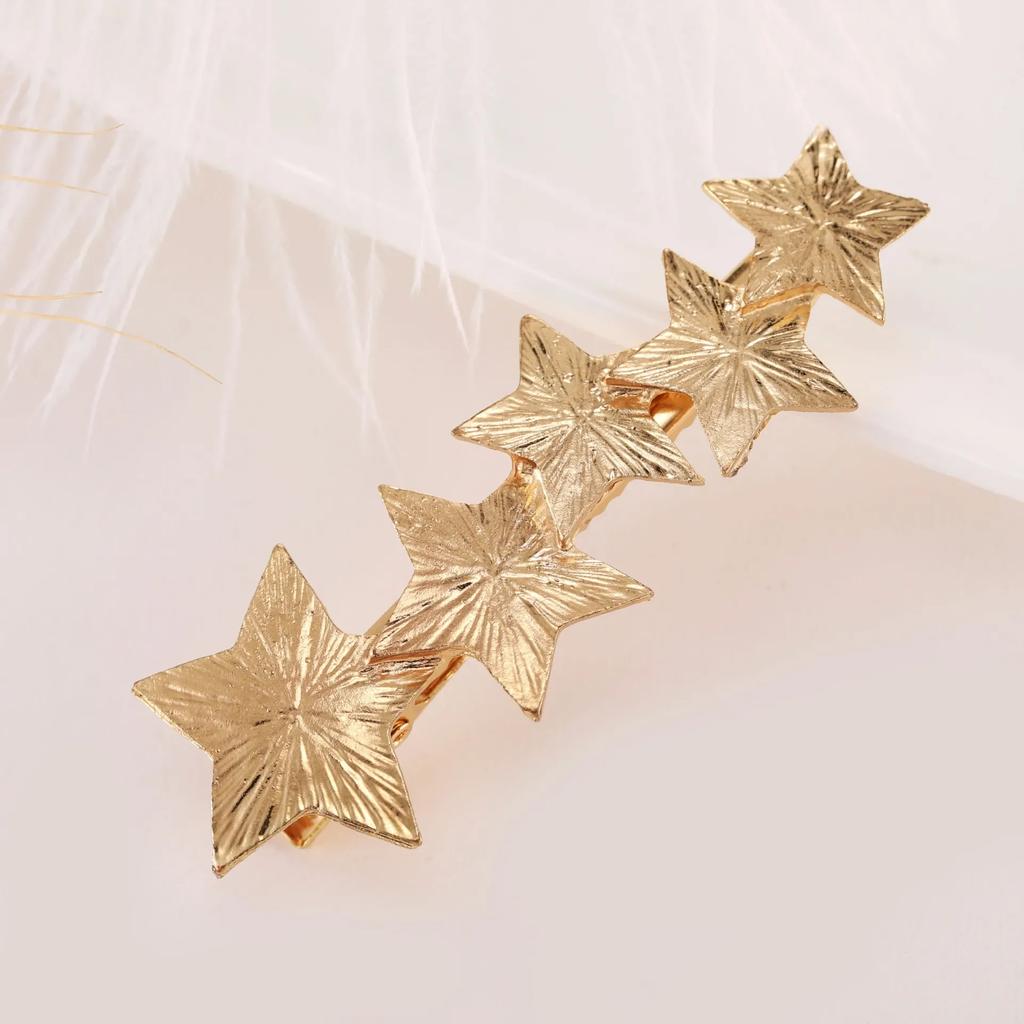 New Star Metal Vintage Hair Pin Clip for Women/Girl Headwear Gold/Silver Hairpins Barrettes Styling Hair Accessories Gifts