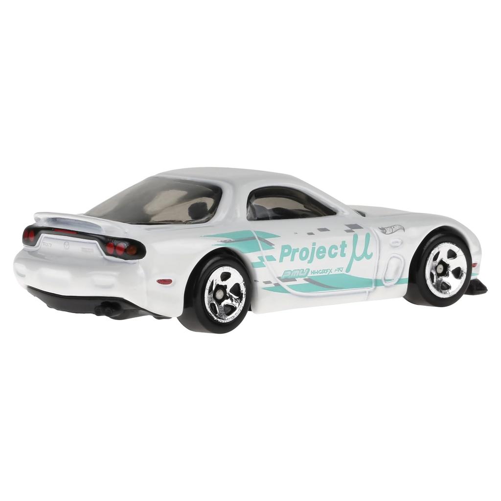 Hot Wheels Basic Car '95 Mazda RX-7 Vehicle Toy, White, HXR10, Ages 3 and Up