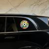 2026 World Cup Soccer Car Decal, Waterproof Removable Sticker with Multi-National Flags & Football Design