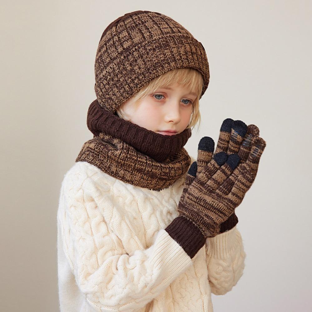 Windproof Baby Hats Scarf Set Ear Protection Winter Baby Cap New Baby Beanie Scarf Autumn Winter