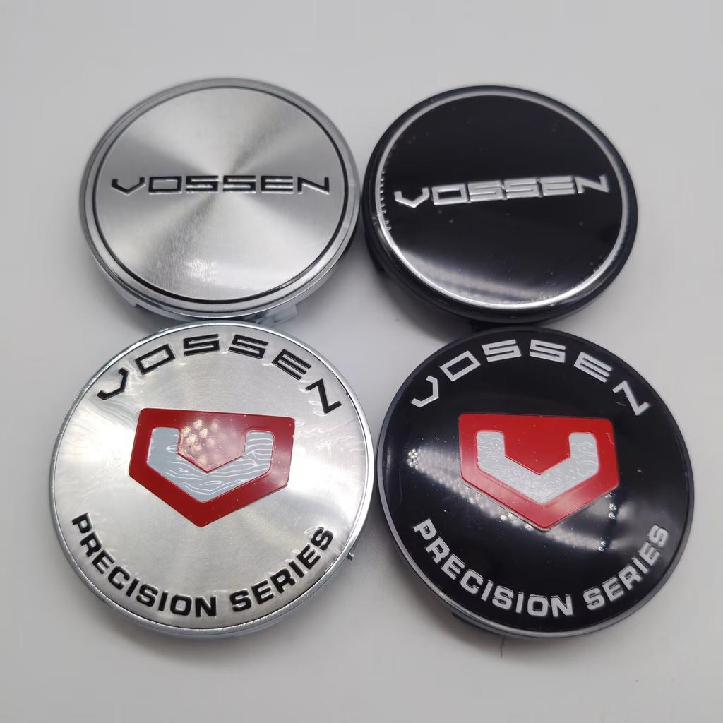4ks/sada 68mm Vossen Krytky středů kol automobilu Znak automobilu Logo Štítek krytky středu kola Příslušenství pro pneumatiky automobilů