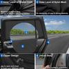 2Pcs Car Window Shade Front/Rear Side Window Sun Shade Breathable Privacy Curtain with Zipper