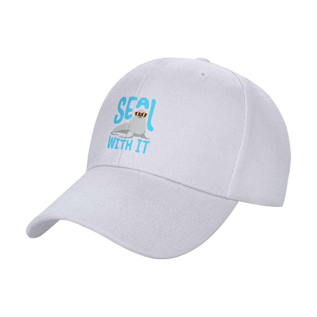 Seal With It Seals Sea Life Baseball Cap sailor cap for men Horse Hat custom Hat Golf Wear Caps Women Men's
