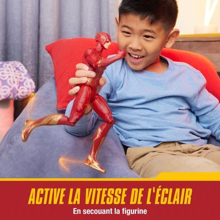 Figurine Interactive The Flash Deluxe - Effets Sonores Et Lumineux - 30cm - SPIN MASTER - Pour Enfant Dès 4 Ans