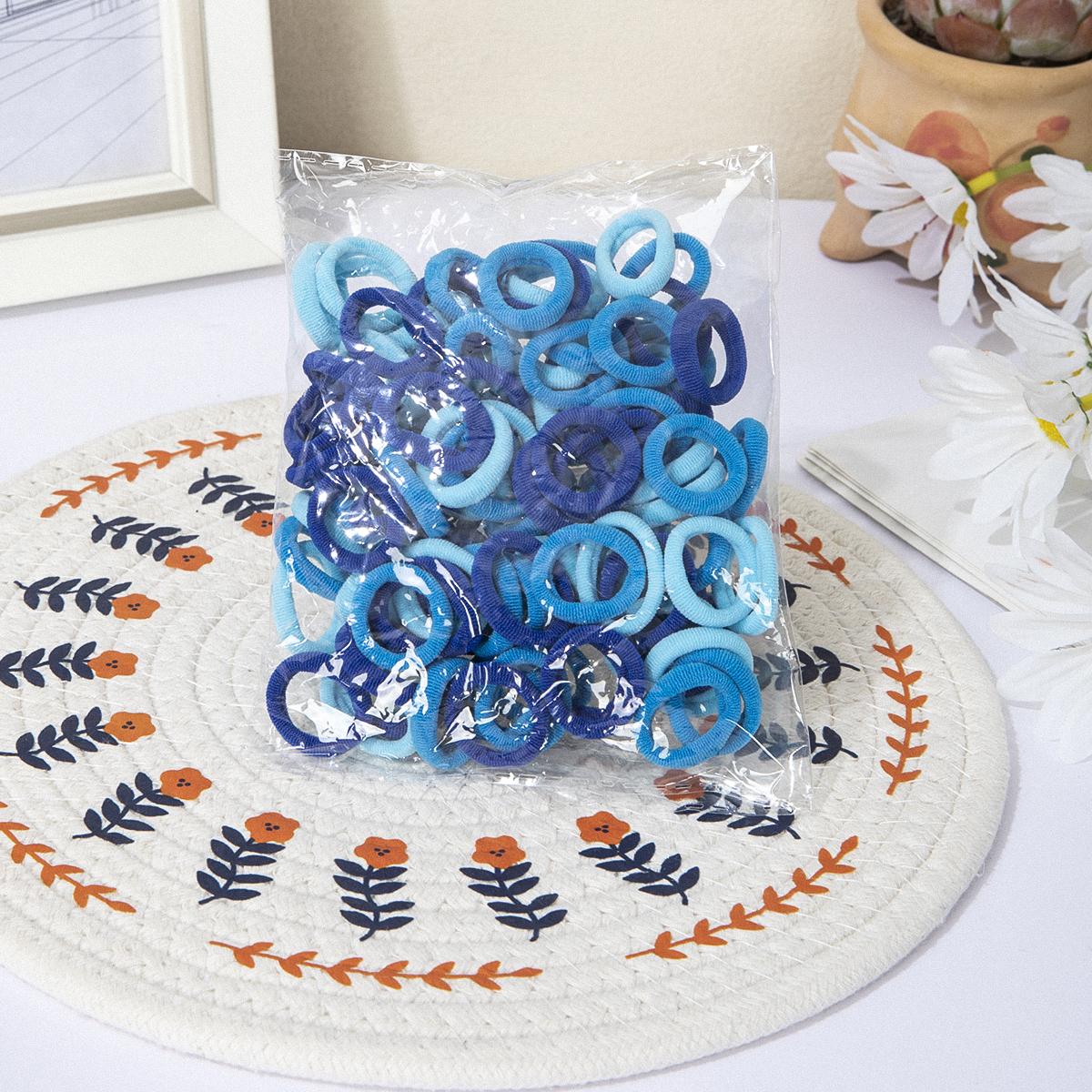 

100/200/300/400 шт. Детская эластичная резинка для волос, наборы аксессуаров для волос для девочек, идеальный выбор для подарков 100pcs