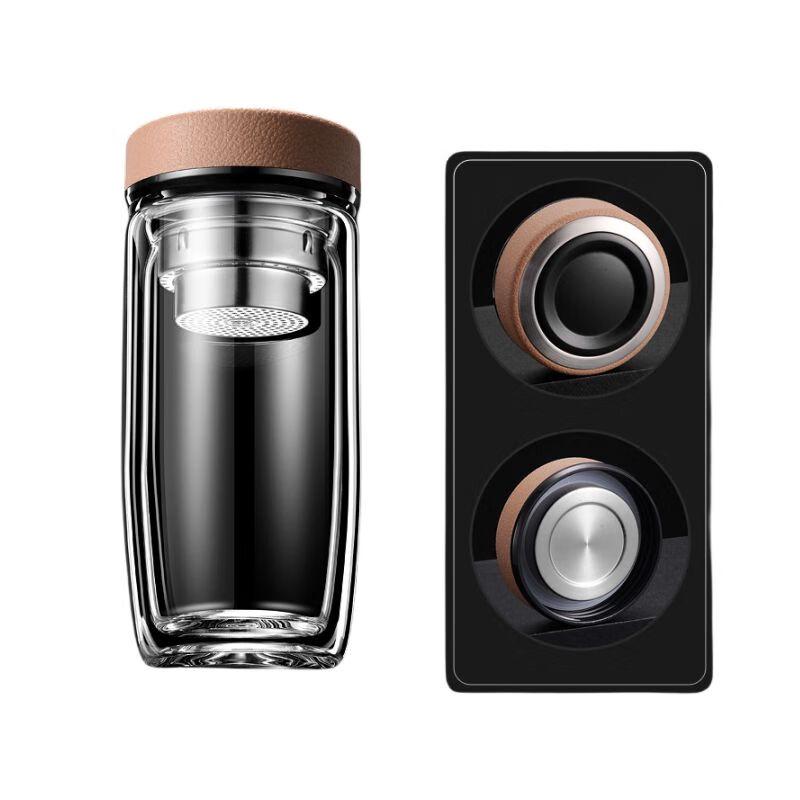 Qianxing Double-Layer Glass Tea Infuser Bottle