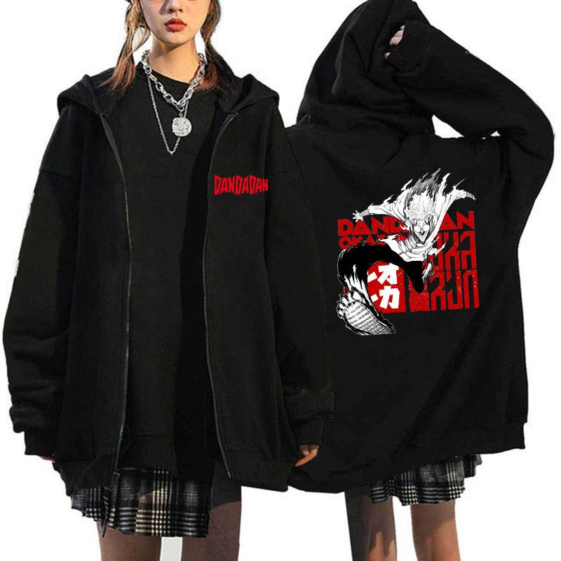 

Dandadan Okarun Zip Up Hoodies Style Youthful Manga Anime Printed Sweatshirt Design Designer Female Hoodie Zipper Funny 3XL