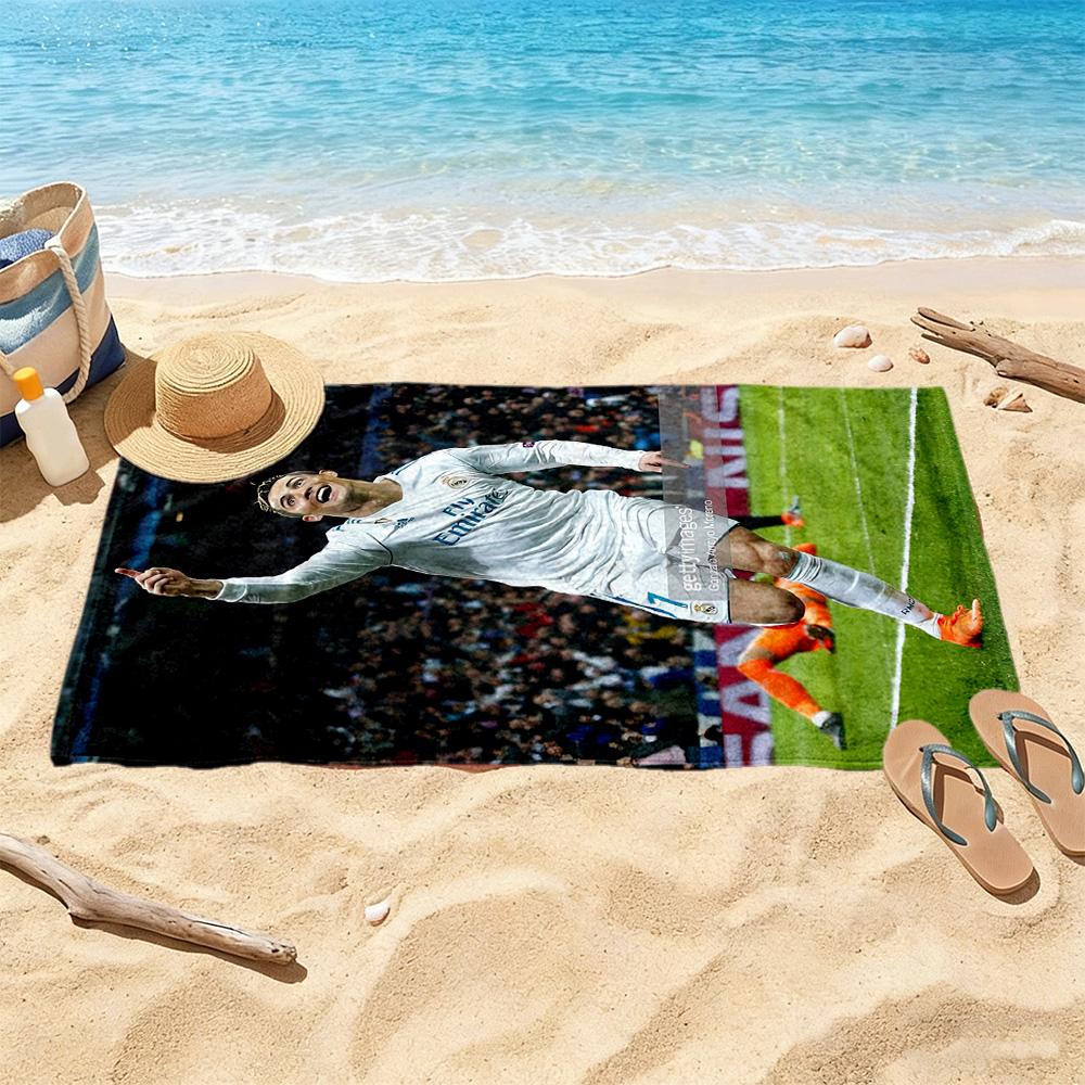 Cristiano Ronaldo Beach Towel Super Soft Microfiber Quickdry Fabric Comfortable Lightweight