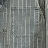 OZONE ROCKS made in Japan stripe Denim Jacket L Gray Men's Used